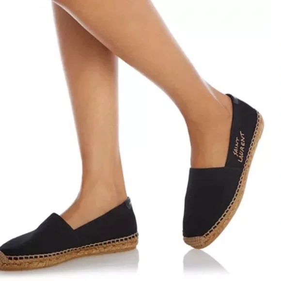 Yves Saint Laurent YSL Embroidered Espadrilles Slippers Shoes Flats - Picture 4 of 15